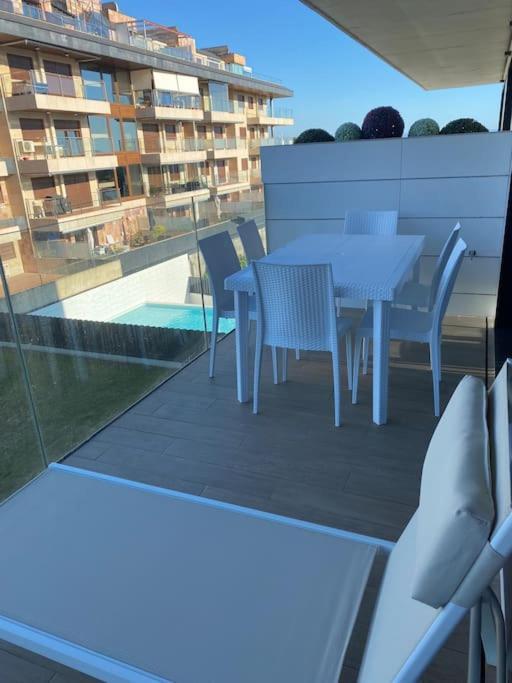 Precioso Apartamento Con Terraza Y Piscina En Portonovo-Sanxenxo Exterior foto