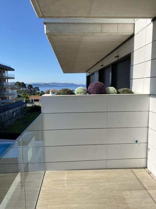 Precioso Apartamento Con Terraza Y Piscina En Portonovo-Sanxenxo Exterior foto